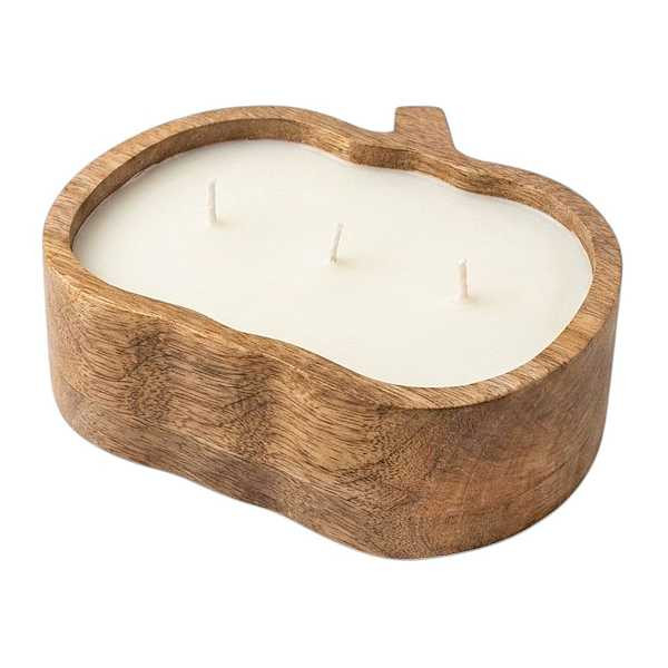 Wooden Pumpkin Candle, 20oz | At Home