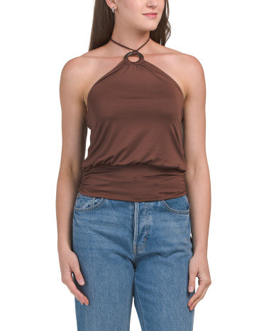 Banded Bottom Halter Top | TJ Maxx