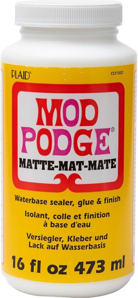 Mod Podge Matte Sealer, Glue & Finish: All-in-One Craft Solution- Quick Dry, Easy Clean, for Wood... | Amazon (US)