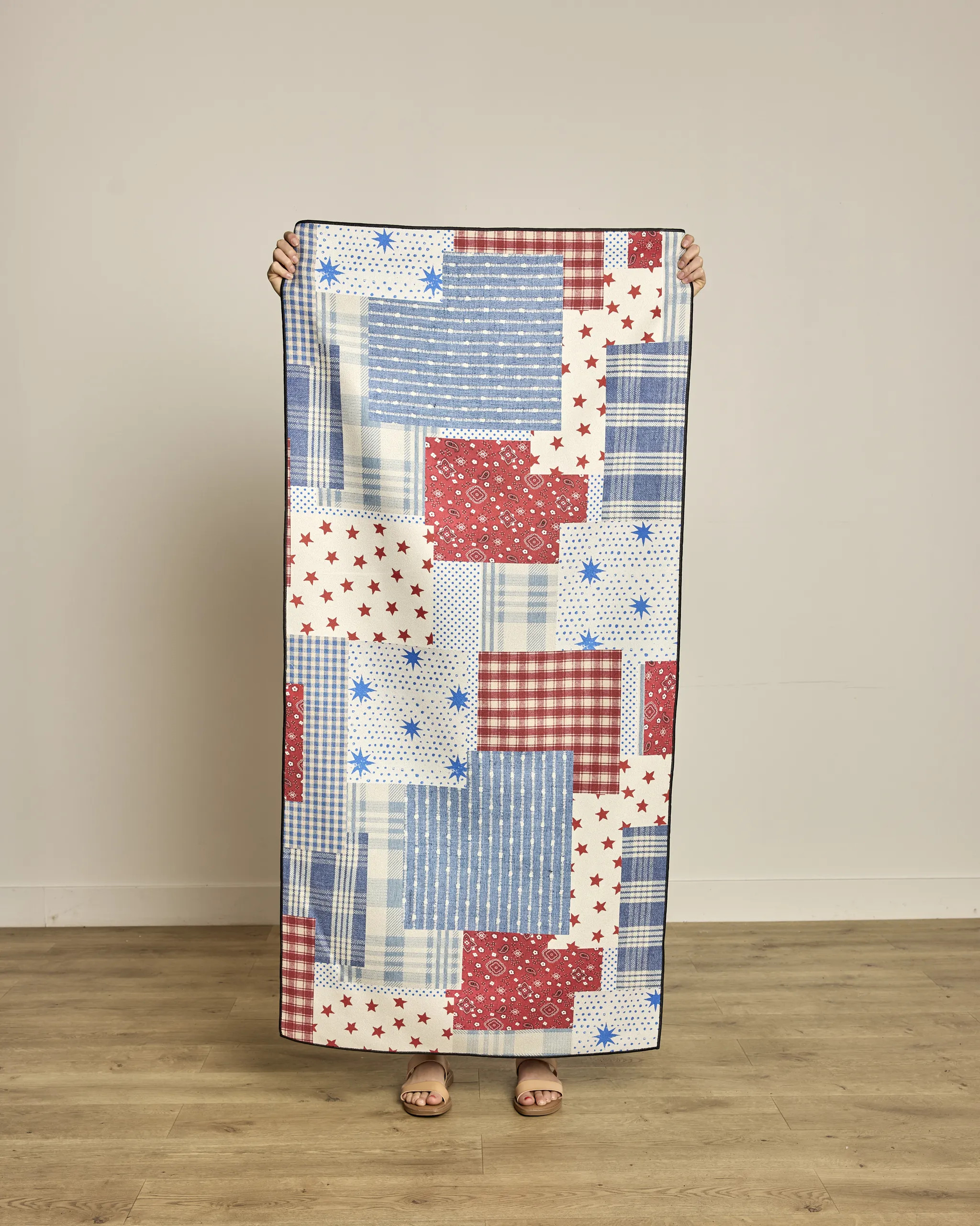Stars and Stitches Micro-loop Beach Towel | Geometry | Geometry