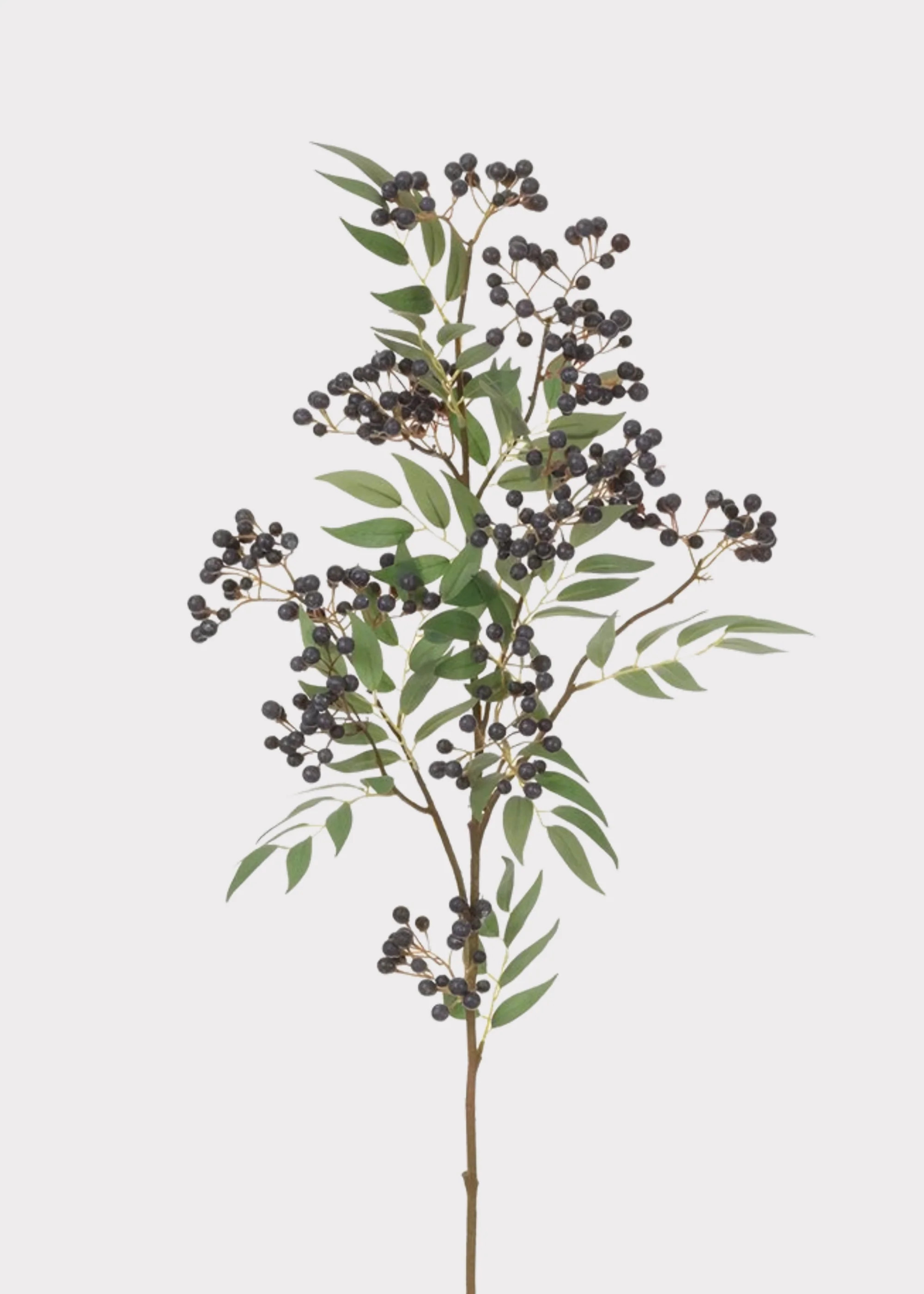 Artificial Berries Blue Pepperberry Branch - 40" | Afloral