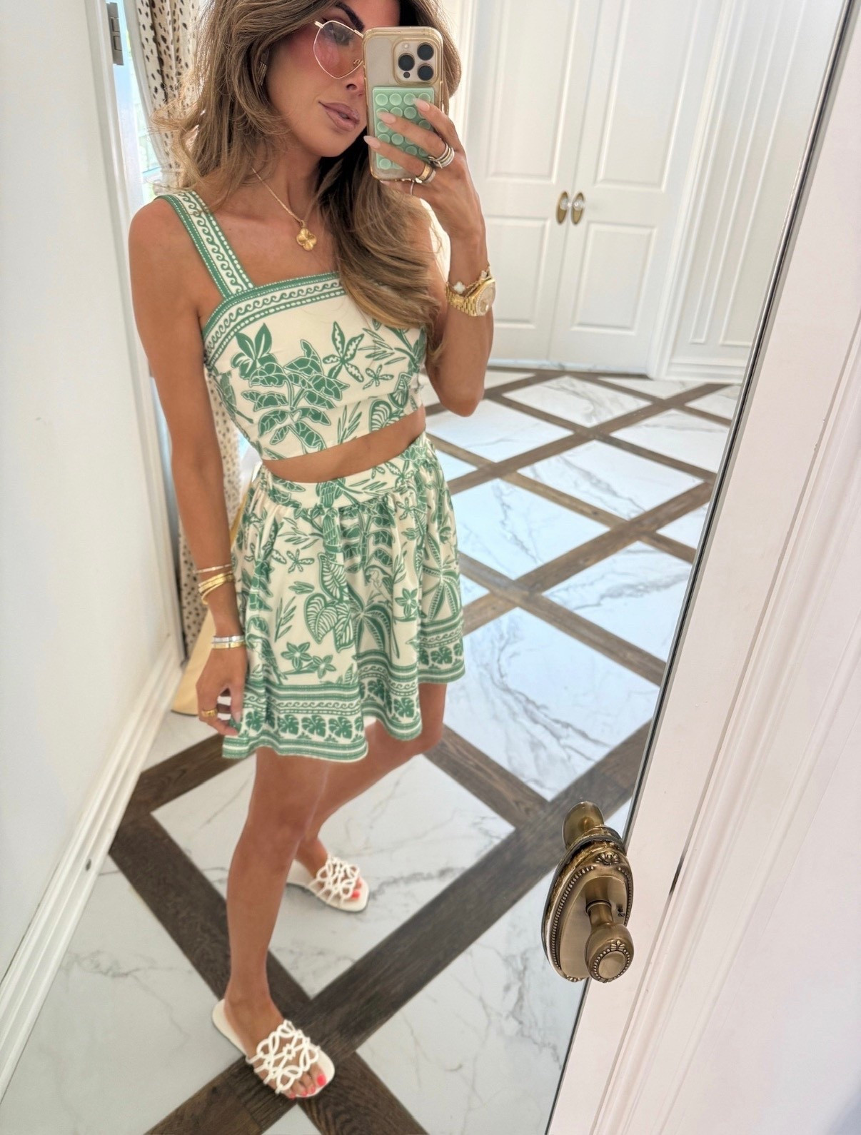 I’m wearing a size small in this two piece set! It looks like Farm Rio! 

Amazon finds, Amazon lookalike, Amazon set, Amazon two piece set, Two piece set, Farm Rio lookalike, Farm Rio dupe, Green two piece set, Skirt, Beach vacation outfits, Emily Ann Gemma

#LTKootd #LTKSeasonal #LTKTravel