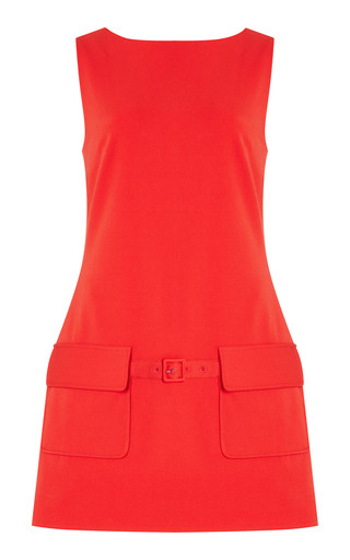 Sheila Belted Stretch-Crepe Mini Dress | Moda Operandi (Global)