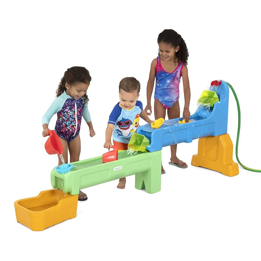 Simplay3 Rushing River Falls Multi-Level Outdoor Water Play Table, Expandable Splash Table for To... | Amazon (US)