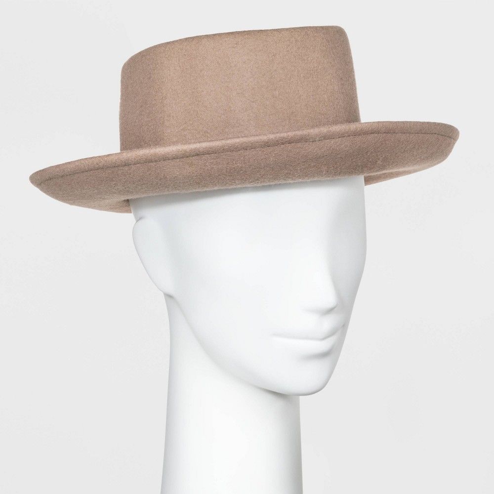 Women's Boater Hat - Universal Thread Taupe One Size, Brown | Target