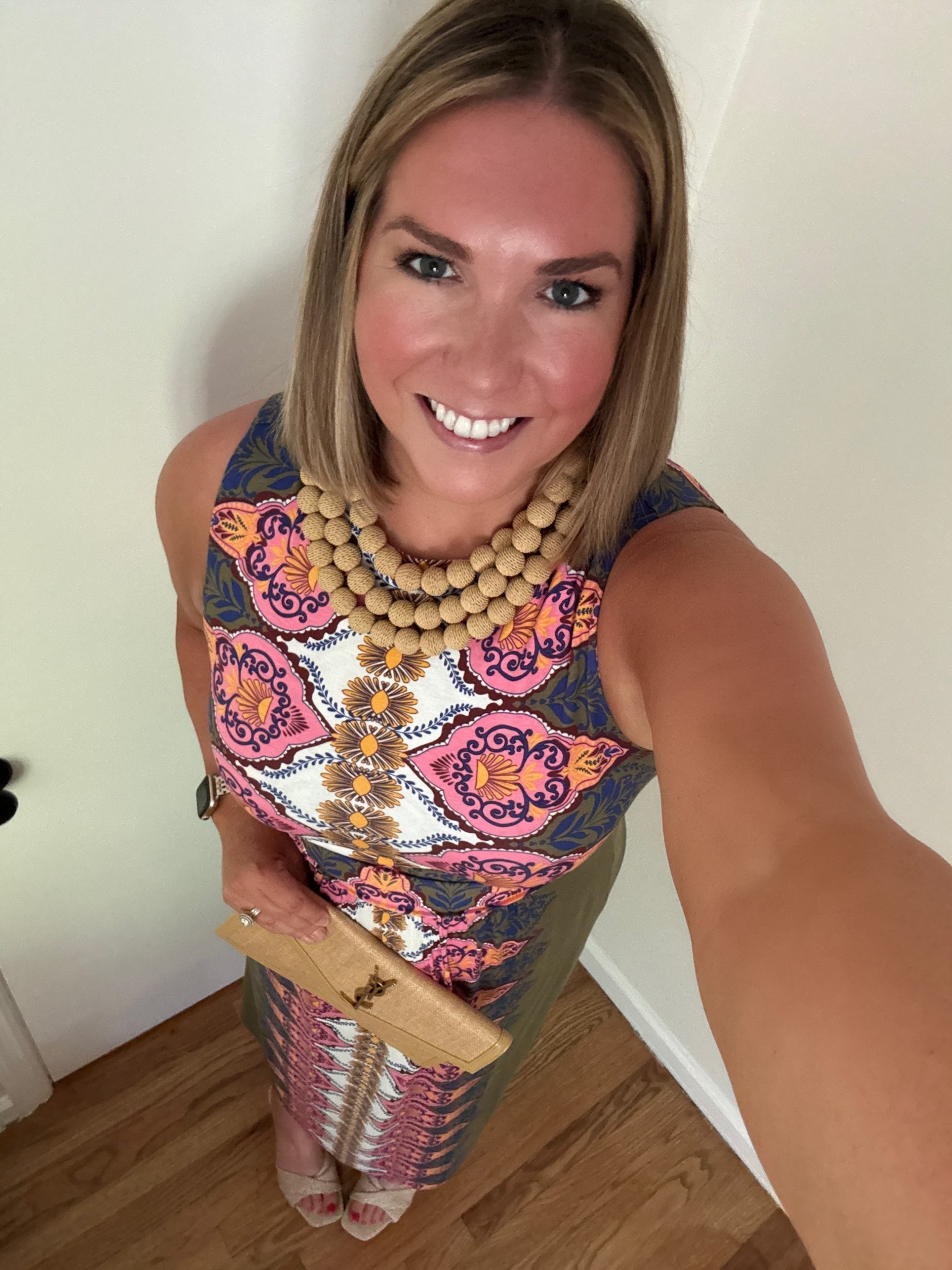 My outfit for my cousin’s wedding yesterday evening. It was a beautiful day in Georgia! I love the print on this dress and the jersey material travelled so well! I didn’t have to steam it at all. I added raffia accessories for a little fun and texture. Overall, really loved how this look came together!

#LTKMidsize #LTKootd #LTKWedding