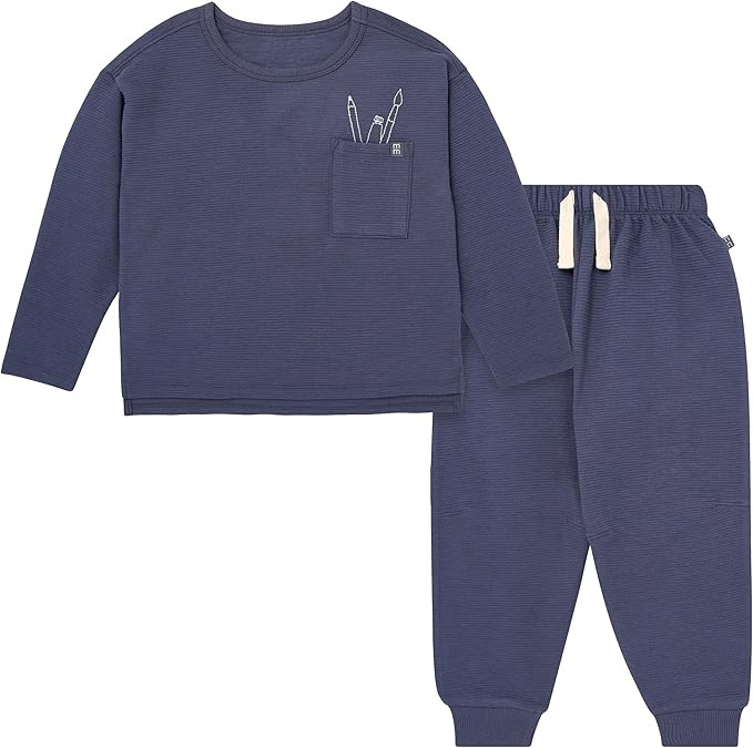 Modern Moments by Gerber baby-boys Long Sleeve T-shirt and Jogger Set | Amazon (US)