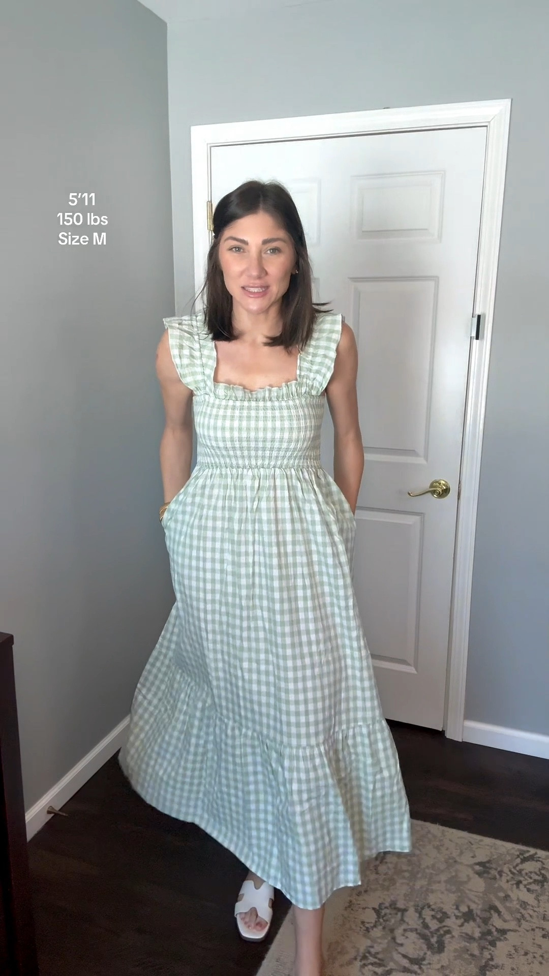 Gingham dress
True to size
Perfect for Easter, bridal showers, baby showers or any spring activities. 
5’11
160 lbs
Size M

#LTKootd #LTKgrwm #LTKSeasonal