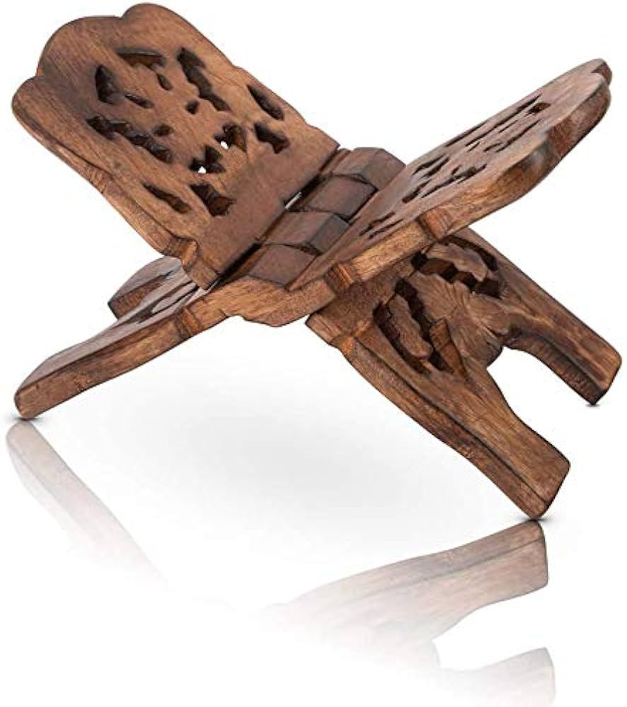 Beautiful Handmade Wooden Prayer Book Display Stand Holder Rehal for Religious Holy Books The Bib... | Amazon (US)