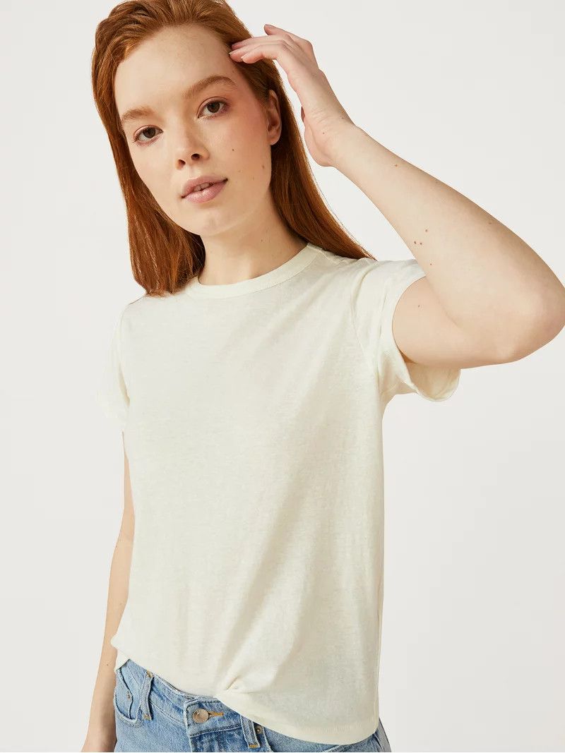 Free AssemblyFree Assembly Women's Ringer Tee with Short Sleeves, Sizes XS-XXXLUSD$12.00(4.5)4.5 ... | Walmart (US)
