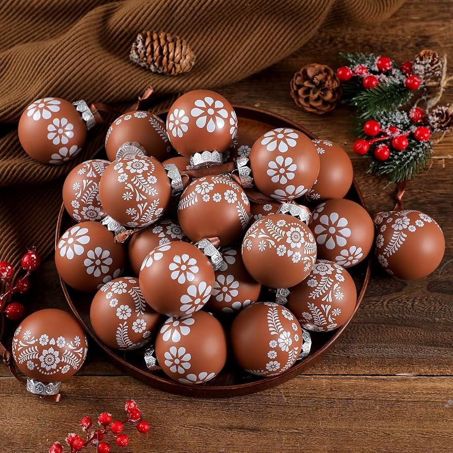 ShinyRelief 24 Pcs Platos De Barro Mexican Christmas Ornaments 2.36 Inch Cielito Lindo Terracotta... | Amazon (US)