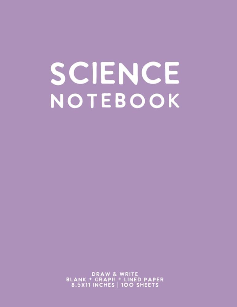 Science Notebook: Light Purple Draw & Write by schoolnest | Amazon (US)