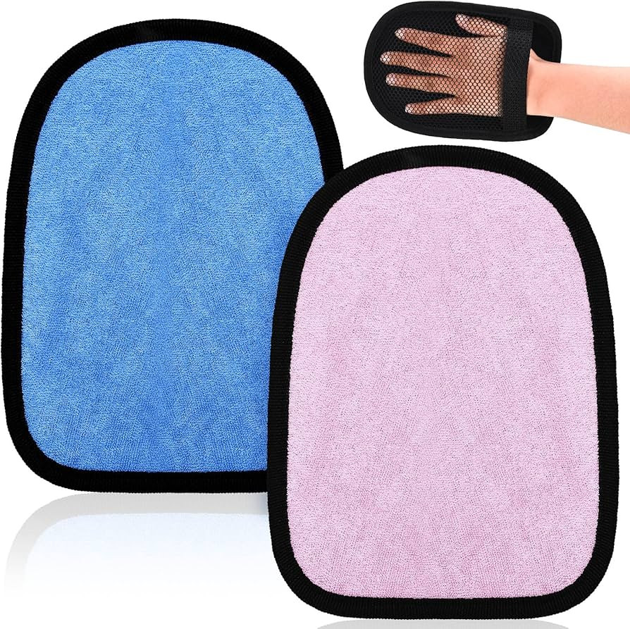 2 Pieces Sand Off Mitt Beach Sand Mitt Beach Sand Cleaner Mitt Wipe Sand Mitt for Beach Volleybal... | Amazon (US)