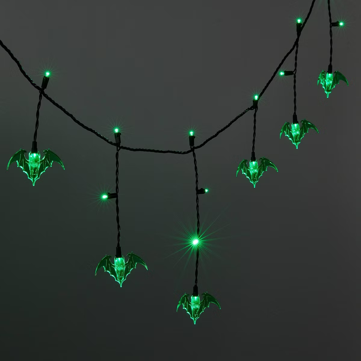 25ct Bat Halloween Icicle Lights Green - Hyde & EEK! Boutique™ | Target