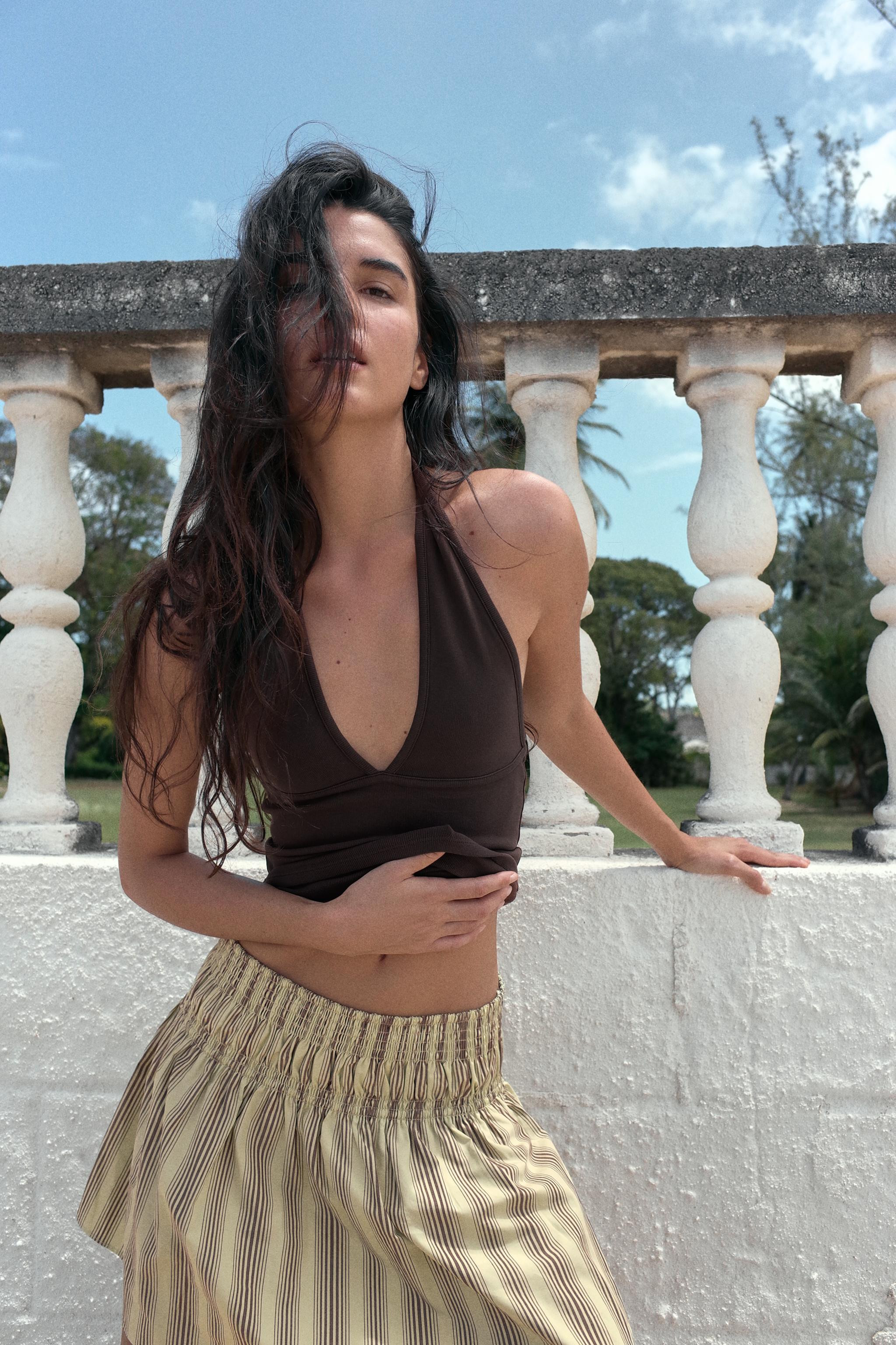 STRETCH HALTER TOP | Zara Canada