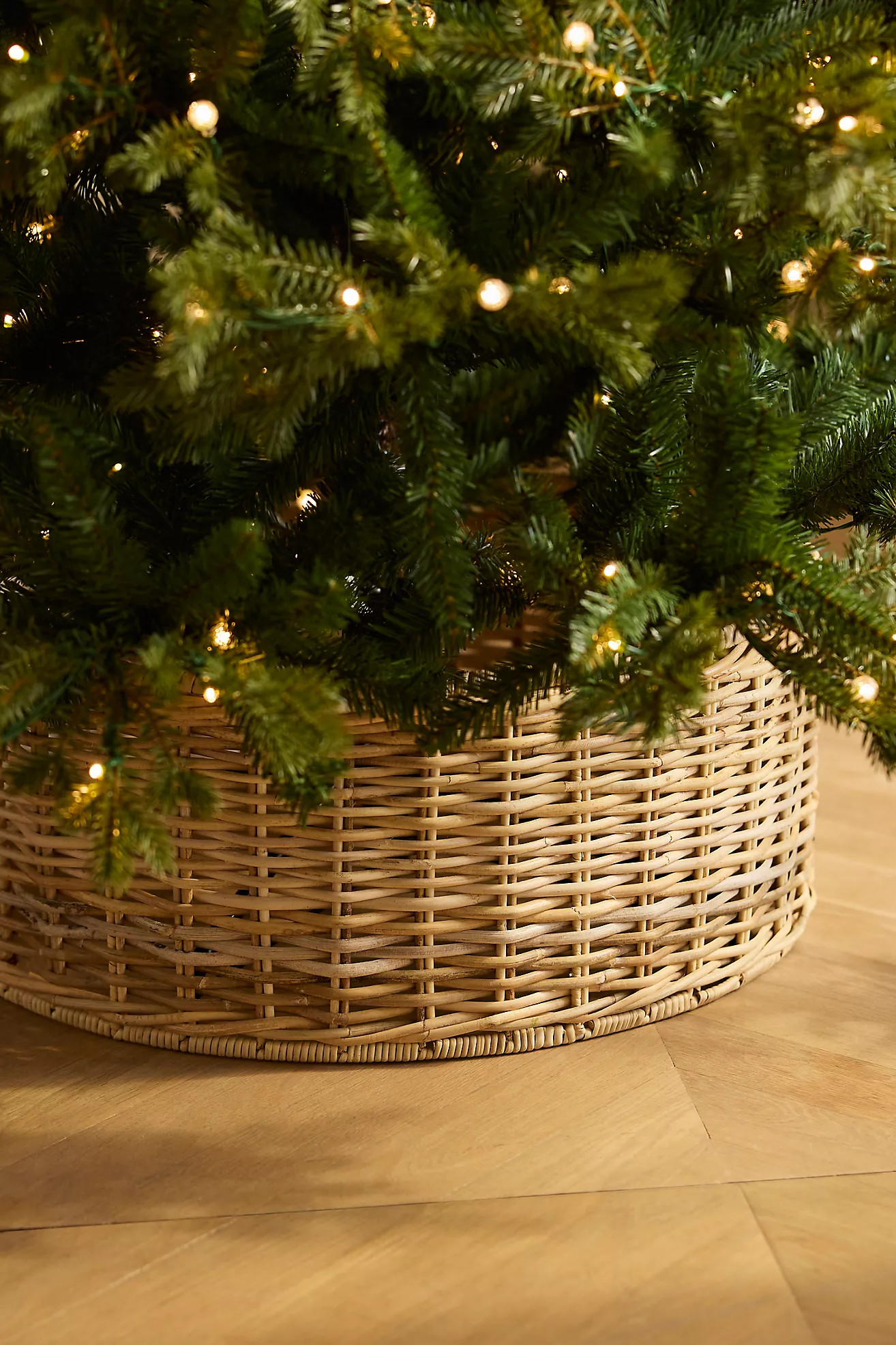 Rattan Cylinder Tree Skirt | Anthropologie (US)