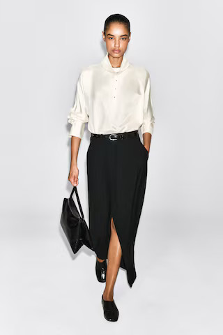 Pleated Tailored Maxi Skirt | COS UK