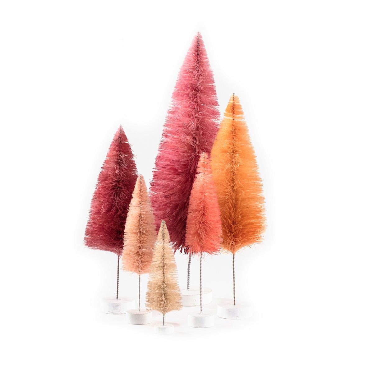 Pink Rainbow Trees/Set Of 6 | Annie Selke