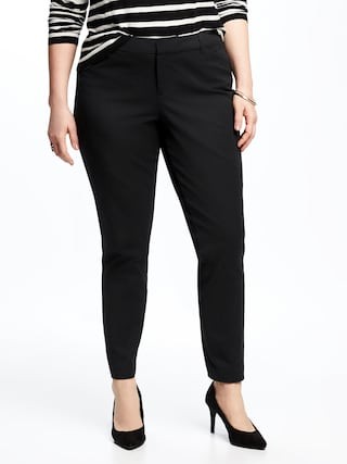 Mid-Rise Secret-Slim Pockets Plus-Size Pixie Ankle Pants | Old Navy (US)