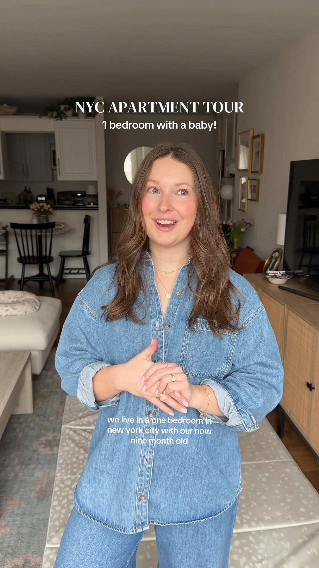 nyc 1bd living room, kitchen & bathroom set up with a baby!! 

#LTKmomlife #LTKBaby #LTKHome