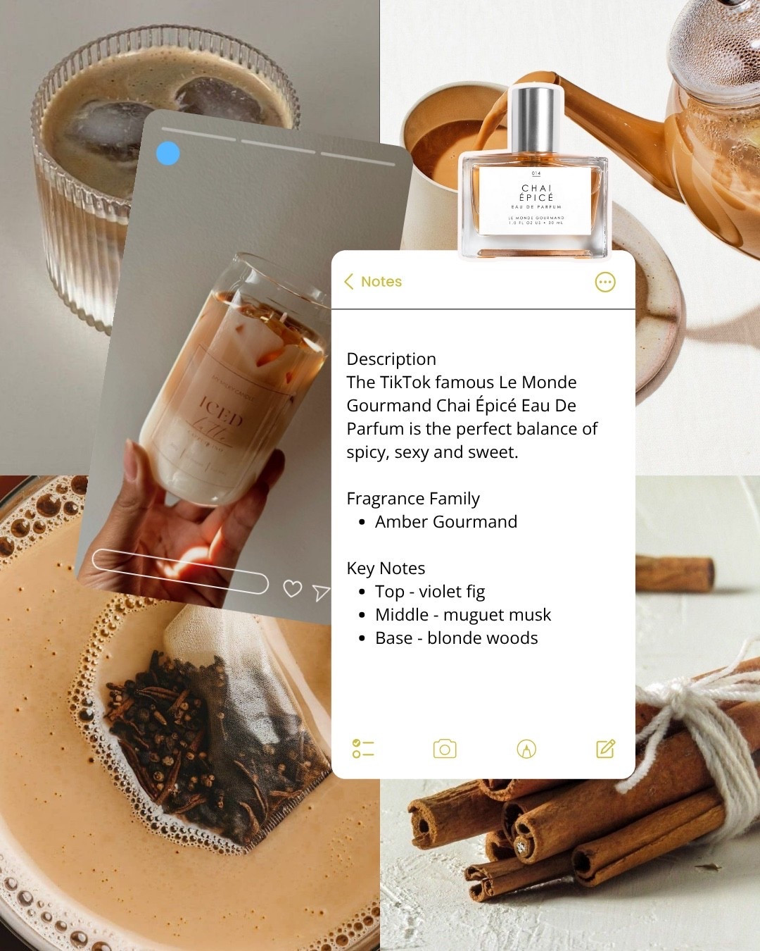 SOTD: Iced Chai Latte Energy Only 🤎✨
Because why drink your personality when you can wear it?

This fragrance is giving creamy vanilla, cozy spices, and “I’ve got my life together… kind of.” It’s warm, smooth, a little sweet, and absolutely the vibe if you want to smell like the main character at the coffee shop.

If you’re into gourmand scents that feel like a hug in perfume form, this is the one. Add to cart, your future self (and compliments) will thank you. ☕️💁🏽‍♀️✨

#LTKFindsUnder50 #LTKBeauty #LTKselfcare