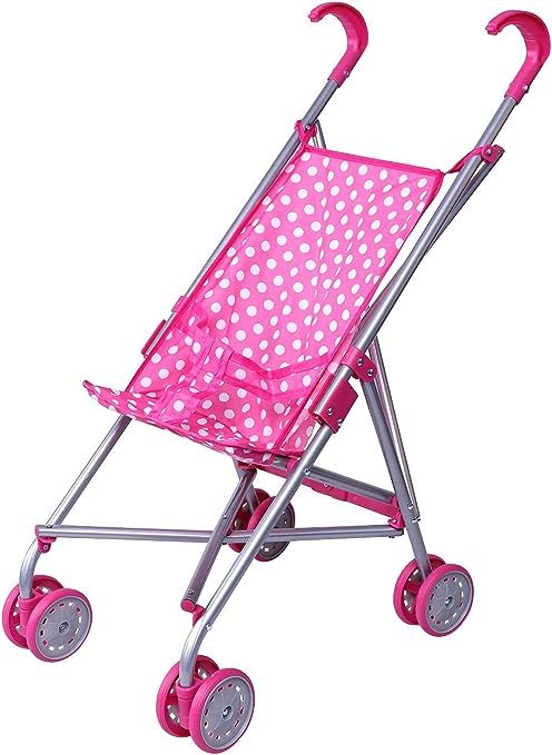 Baby Doll Stroller, Precious Toys Doll Stroller for Toddlers and 2 Year Old Girls and Older, Pink... | Amazon (US)
