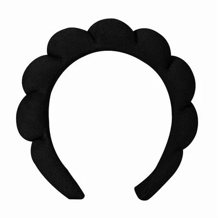 Soft Puffy Headband for Washing Face – Terry Cloth Skincare & Makeup Removal Hair Band for Women & Girls| Non-Slip Bubble Spa Headbands for Facial, Exfoliating, Bath & Beauty Routine | Walmart (US)