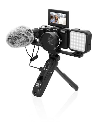 Minolta MND60V 64 MP Autofocus / 4K60FPS Ultra HD VLOG Camera Kit | Amazon (US)