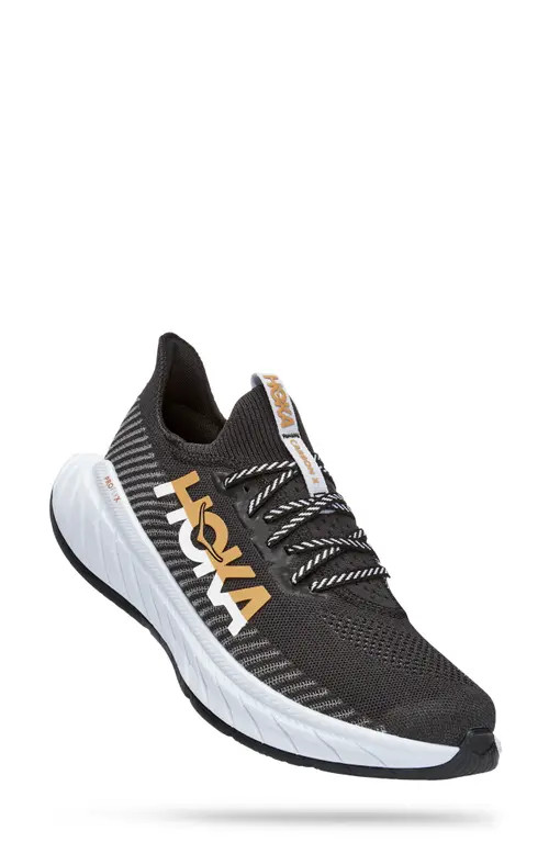 HOKA Carbon X 3 Running Shoe in Black /White at Nordstrom, Size 10 | Nordstrom