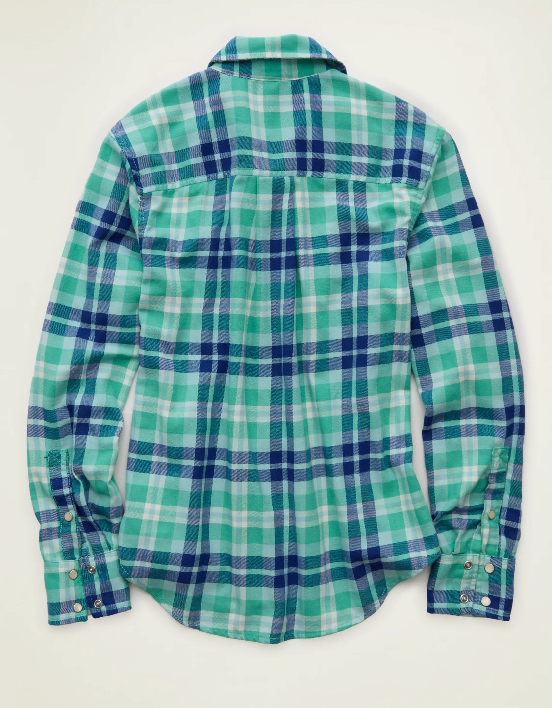 AE Throwback Flannel Button-Up Shirt | American Eagle Outfitters (US & CA)