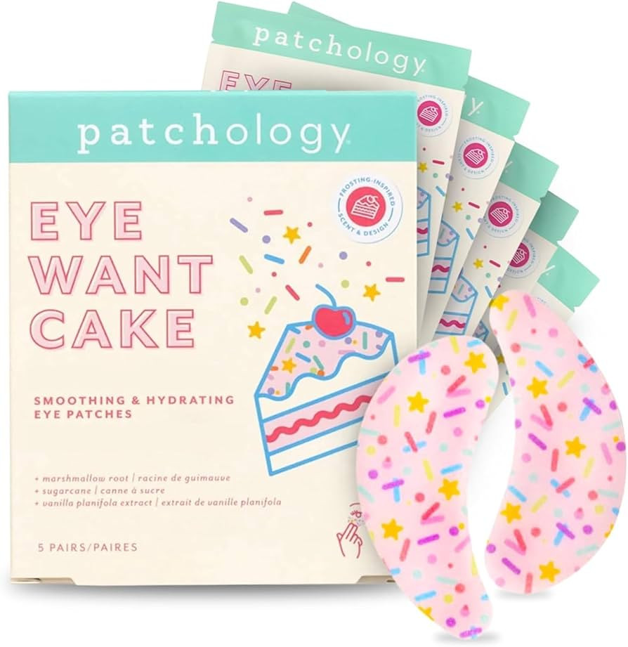 Patchology Eye Want Cake Under Eye Patches for Puffy Eyes, Dark Circles & Wrinkles, Hydrating Und... | Amazon (US)