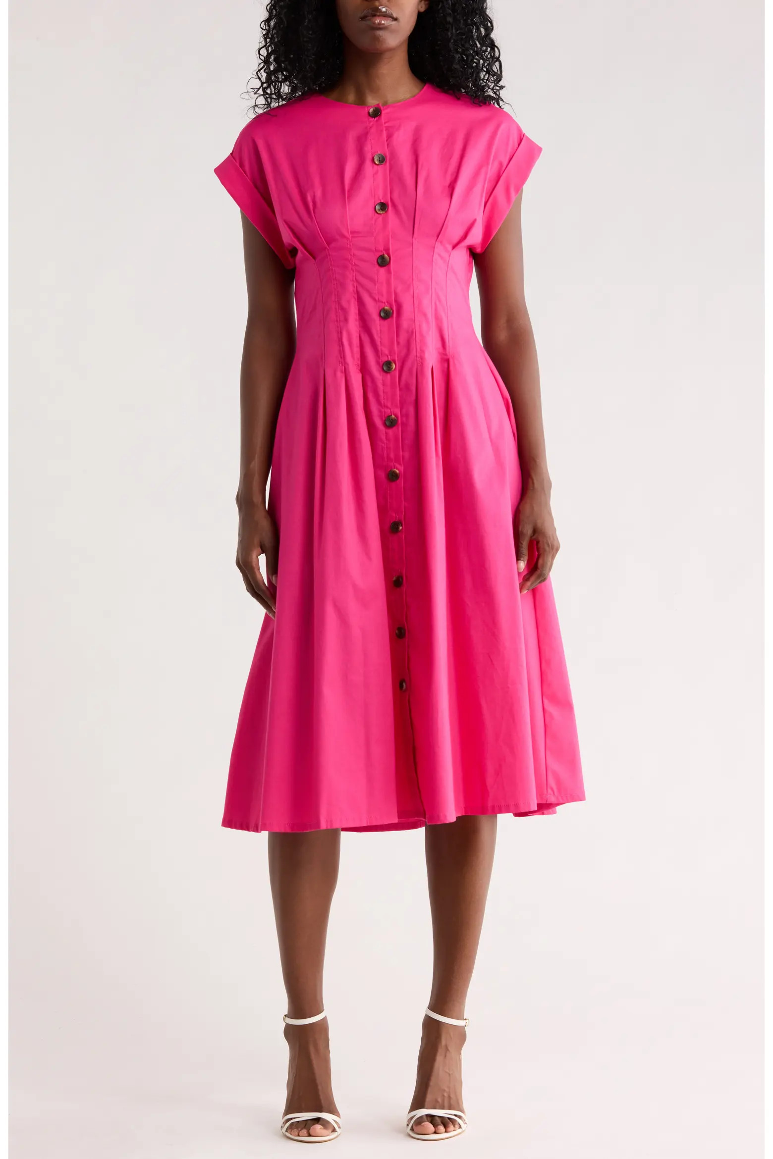 Pintuck Fit and Flare Shirtdress (Women) | Nordstromrack | Nordstrom Rack