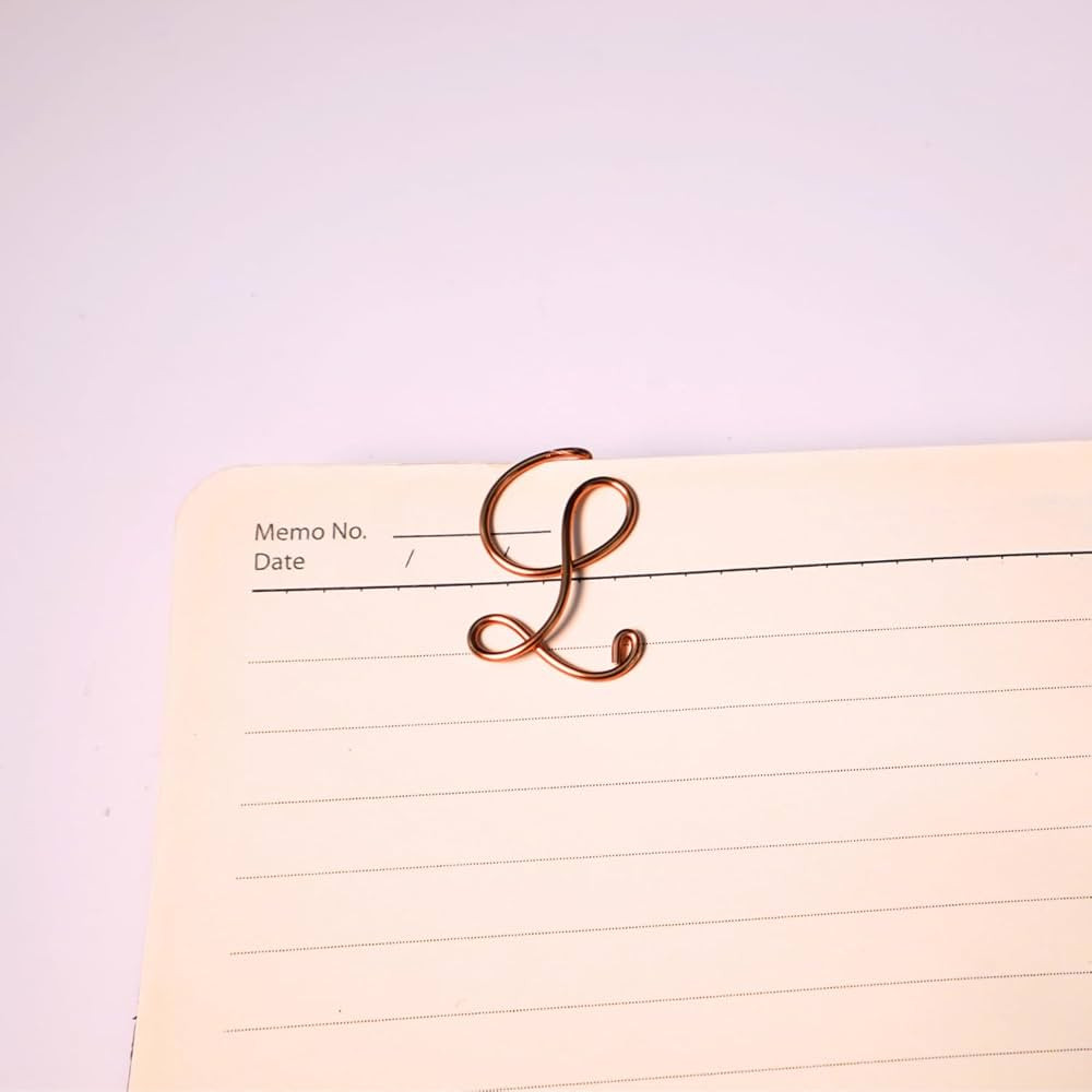 Personalized Initial Copper Bookmark, Set of 5, Handmade Copper Gift for Her, Him, couple on birt... | Amazon (US)