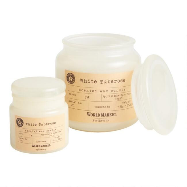 Apothecary White Tuberose Scented Candle | World Market