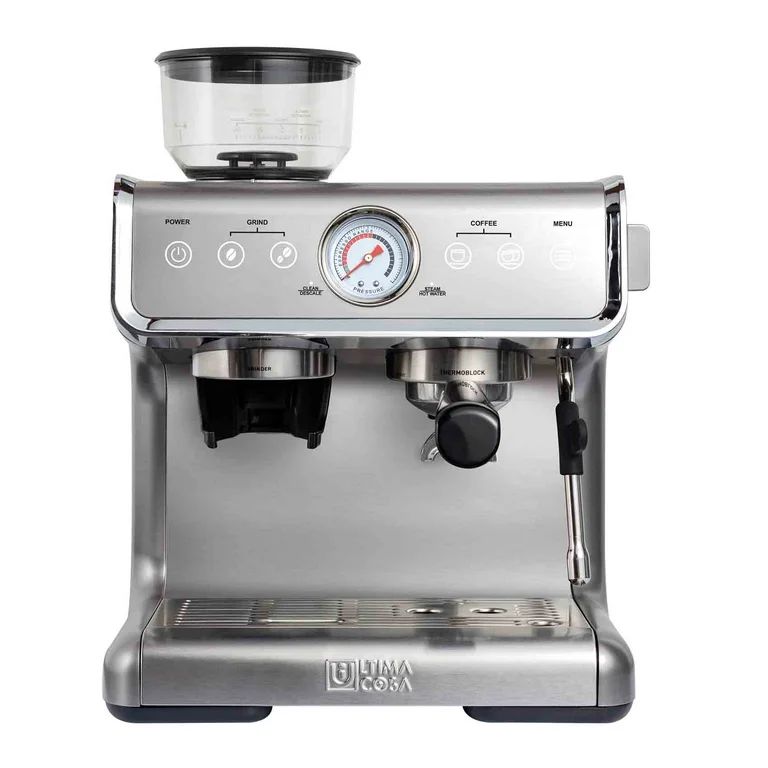 Ultima Cosa New Presto Bollente Semi-Automatic Espresso Machine - Silver - 2 Litre Water Tank - W... | Walmart (US)