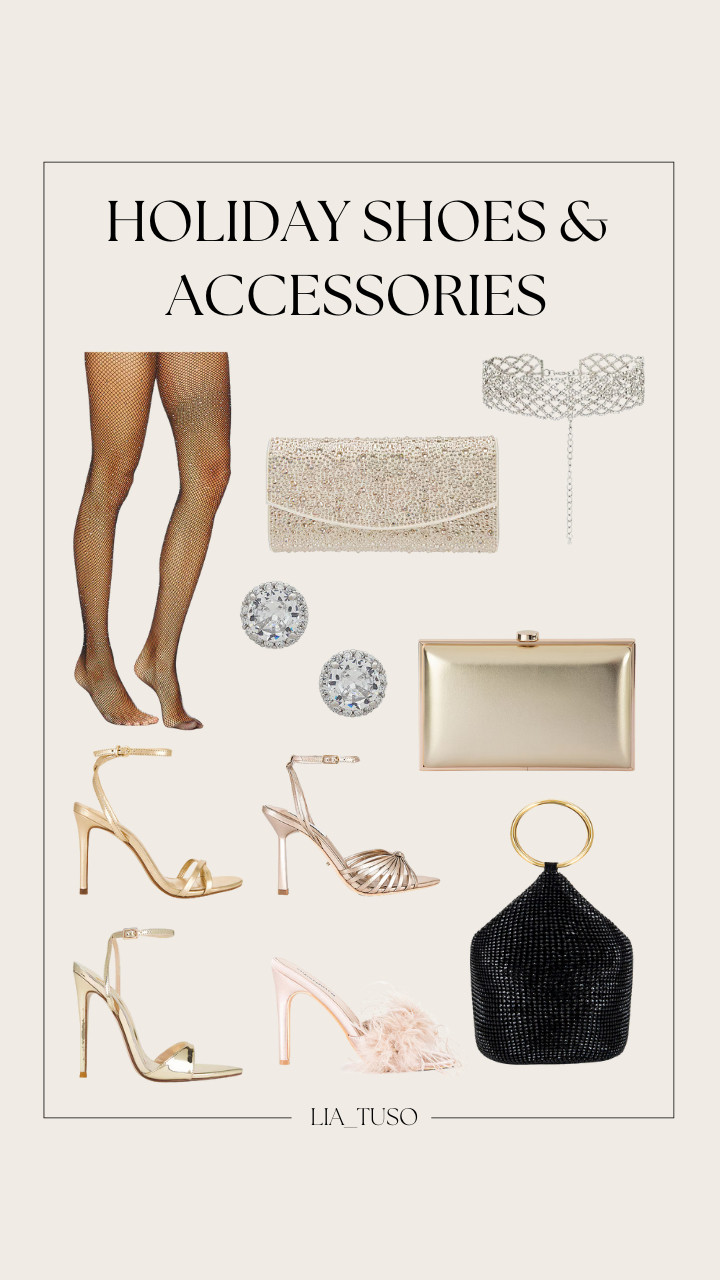 Holiday Shoes & Accessories 

#HolidayShoes #FestiveAccessories
#HolidayStyleEdit
 

 #LTKHoliday #LTKootd