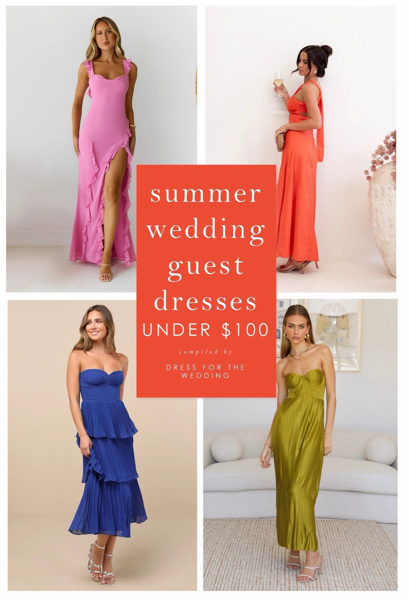 Affordable summer wedding guest dresses under $100. Stylish midi dresses, maxi dresses, and formal dresses for summer wedding guest outfits. @Lulus @Hello Molly

#LTKWedding #LTKSeasonal #LTKSaleAlert