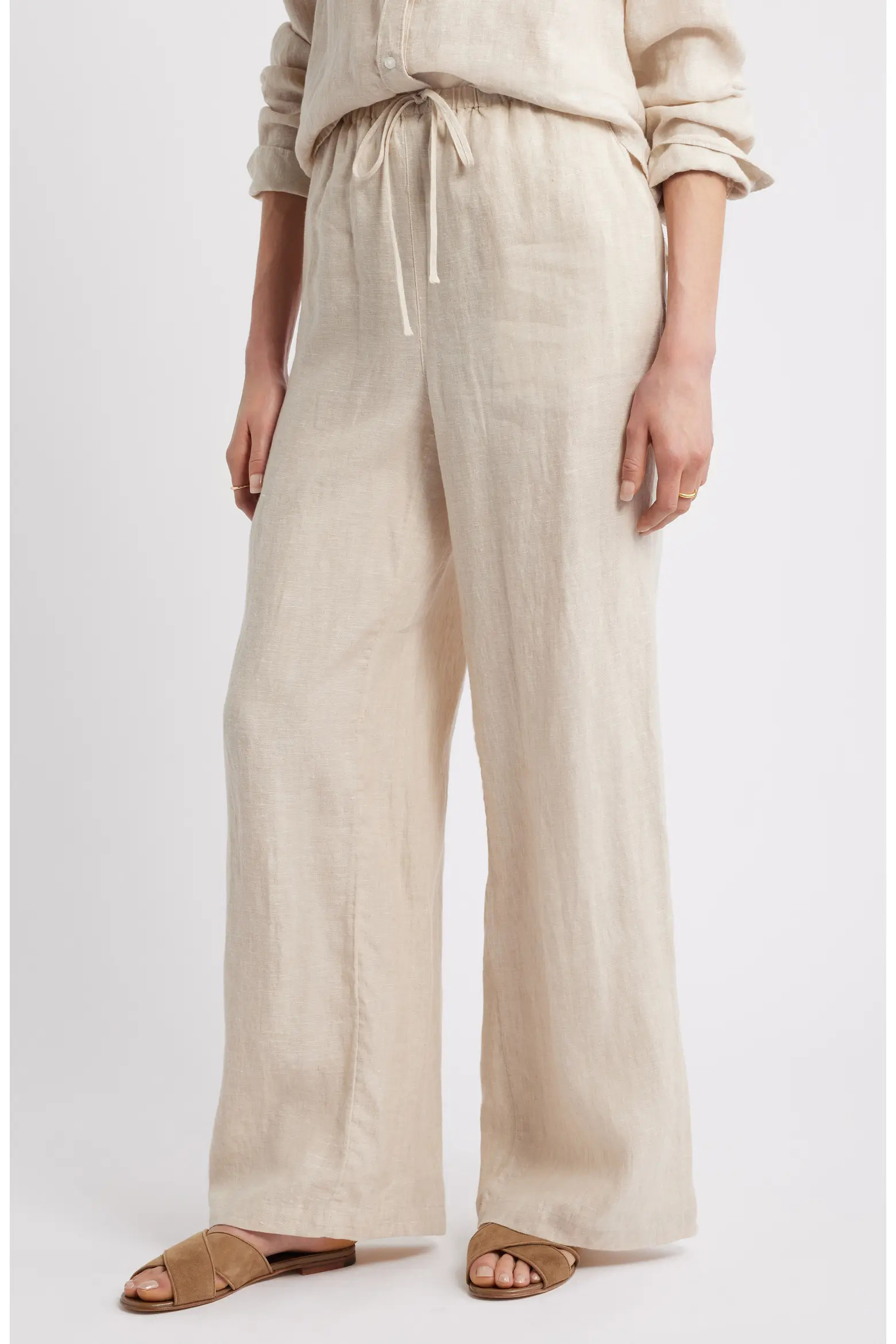Easy Wide Leg Linen Pants (Women) | Nordstrom | Nordstrom