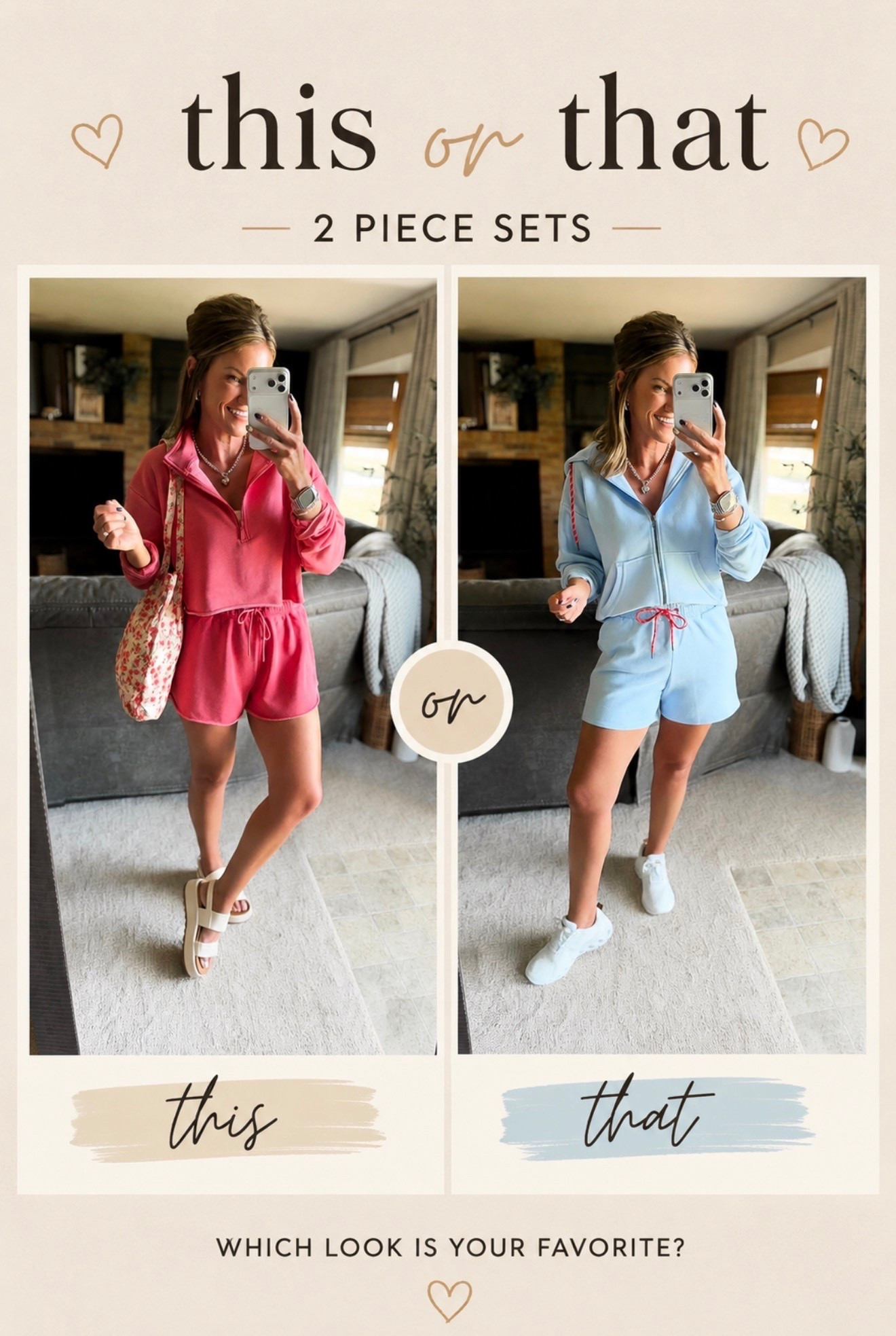 Sets sold as separates 👏👏👏
Red top/ medium
Shorts/ medium
Blue jacket/ small 
Blue shorts/ medium

#LTKSeasonal #LTKOver40 #LTKmomlife