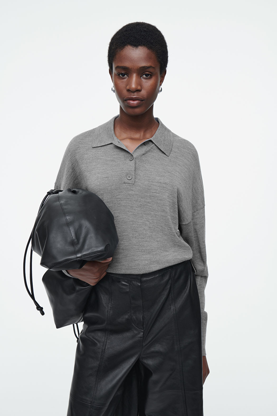 POLO LAINE MÉRINOS - Gris - Tops - COS | COS (EU)