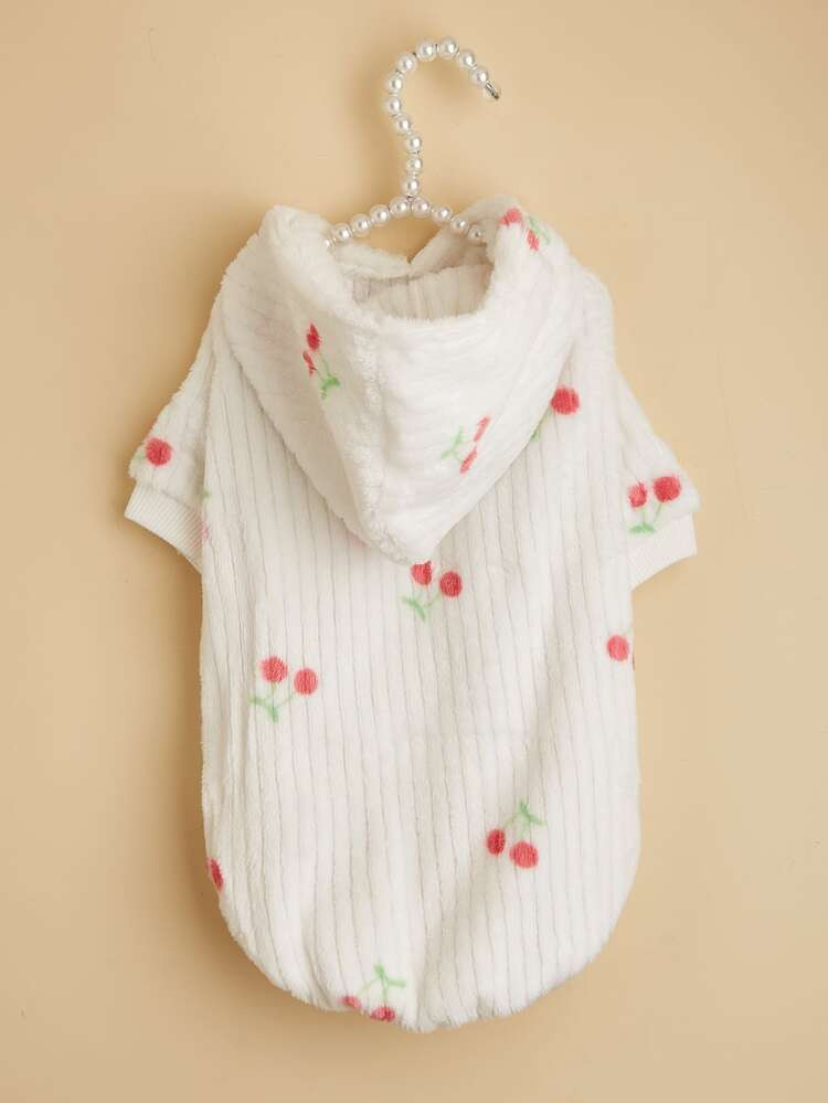 Cherry Print Pet Hoodie | SHEIN