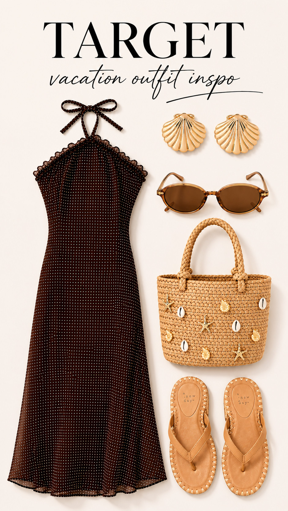 Vacation outfit inspo! The sandals and earrings are on sale!  

 #LTKootd #LTKSeasonal #LTKSaleAlert