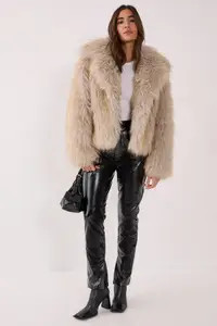 Jackets & Coats | Faux Fur Collared Cropped Coat | NastyGal | Debenhams UK