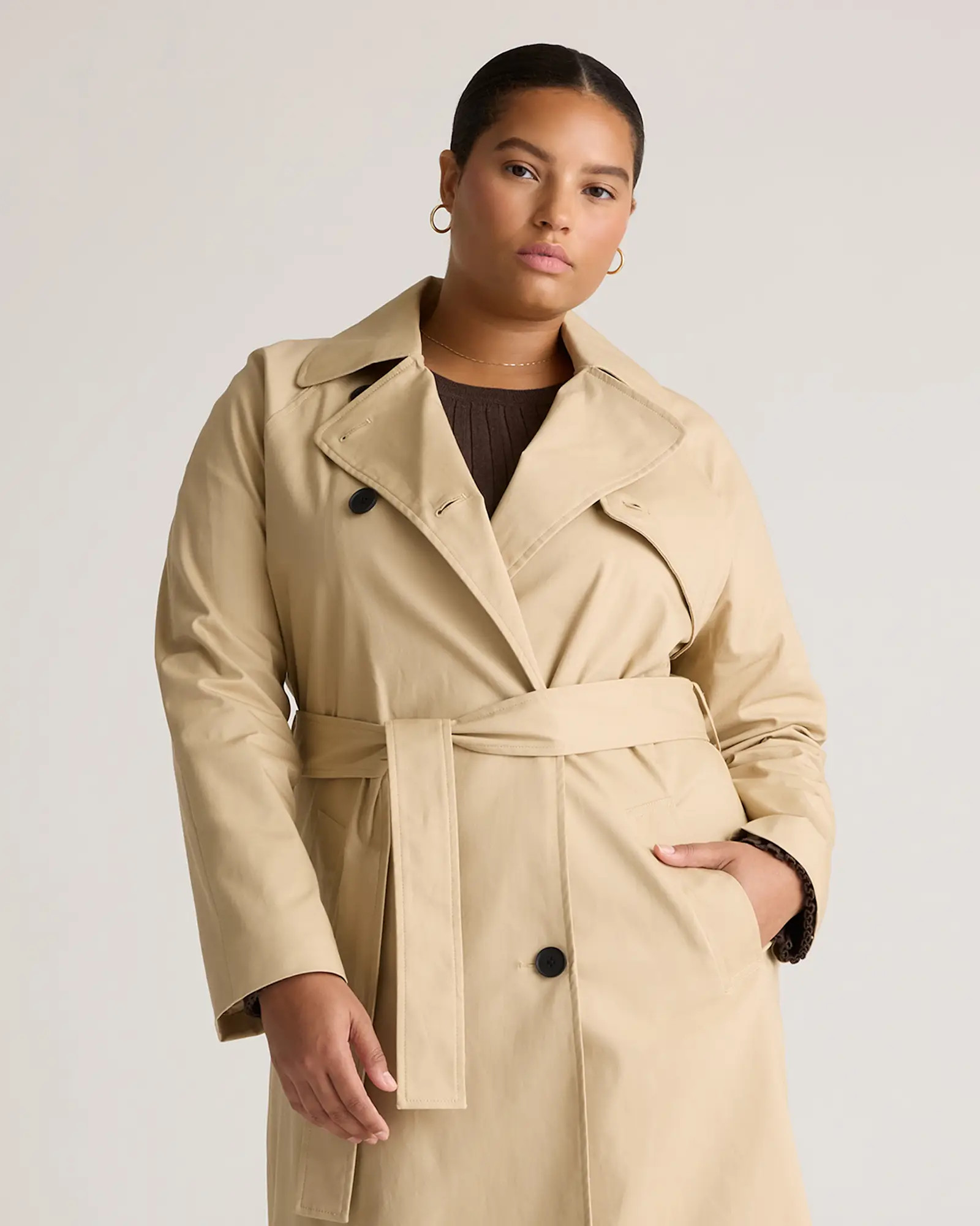 Women's Comfort Stretch Trench Coat | Quince