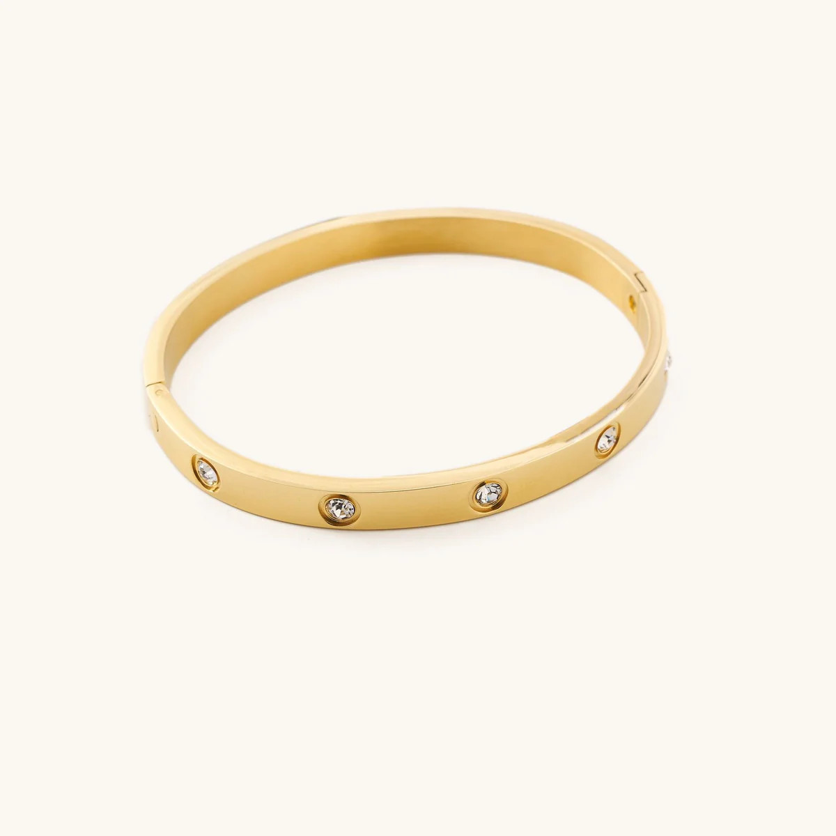 Corinne Gold Bangle Bracelet | Nikki Smith Designs