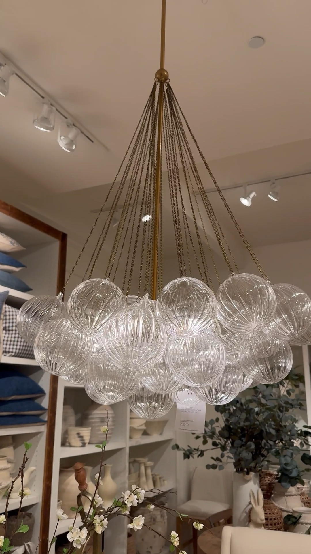 Love this glass bubble chandelier 
Home decor, lighting

#LTKHome #LTKstorytime #LTKdayinmylife
