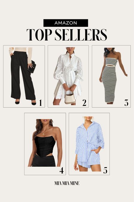 Amazon best sellers on #miamiamine
Amazon wide leg pants
Amazon white dress
Amazon striped dress
Amazon corset top / bustier top
Amazon striped short set 

#LTKFindsUnder50 #LTKStyleTip #LTKFindsUnder100