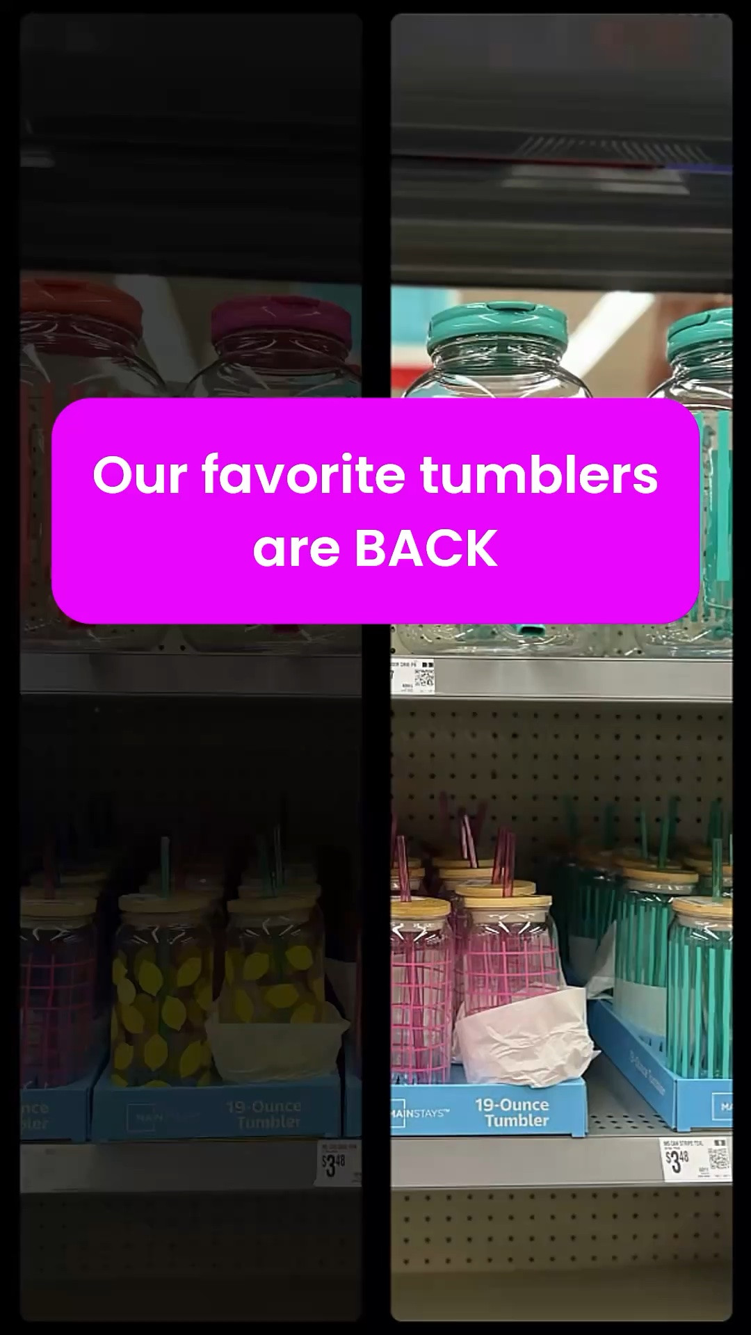 20oz glass tumblers with lid & straw are back at Walmart. They include the coordinated drink container.

#LTKHome #LTKSeasonal #LTKdayinmylife