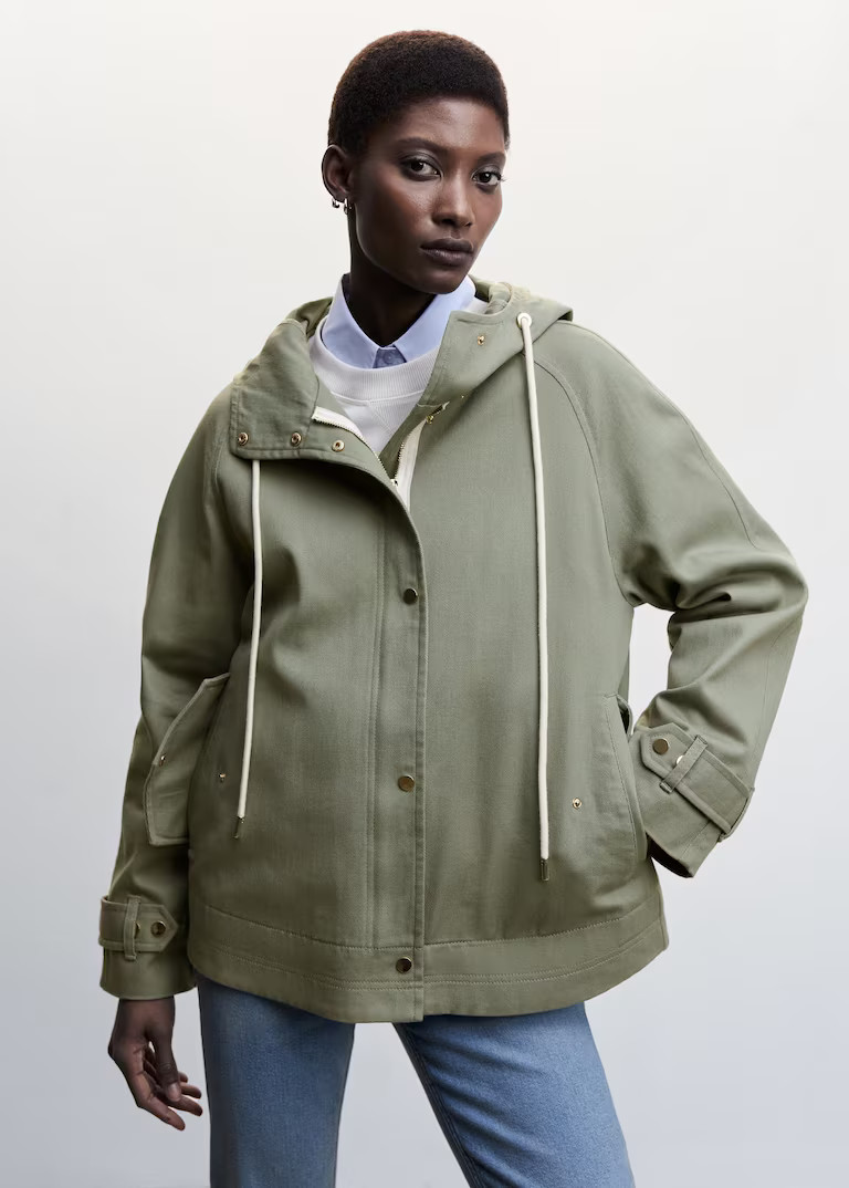 Parka cotone cappuccio -  Donna | Mango Italia | Mango IT