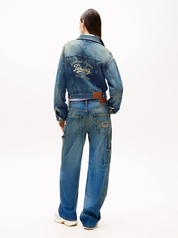 Back Logo Relaxed Lightweight Denim Jacket | Tommy Hilfiger UK